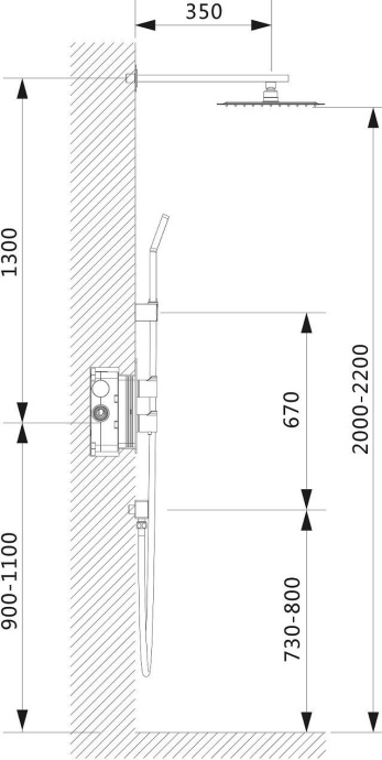 Душевая система встроенная с термостатом Timo Petruma SX-5159/00SM хром - 4