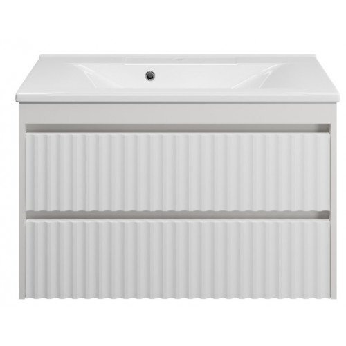 Тумба под раковину Brevita Balaton 90 белый  BAL-06090-01-01П2Я - 0