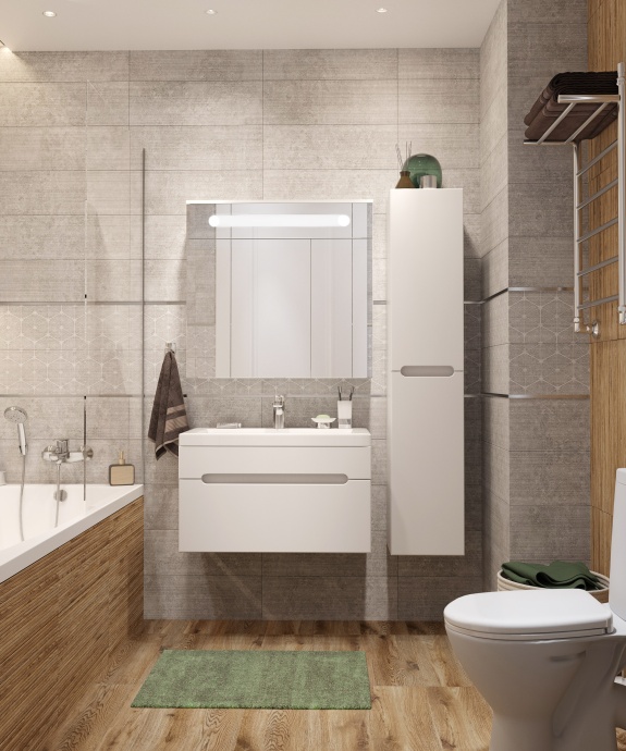 Зеркало-шкаф DIWO Коломна 80 KOL.Z.80/P/W - 1