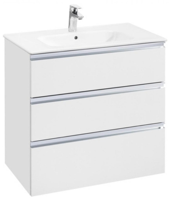 THE GAP Модуль д/раковины 800 мм, 3 ящика, белый глянец 857553806 - 0