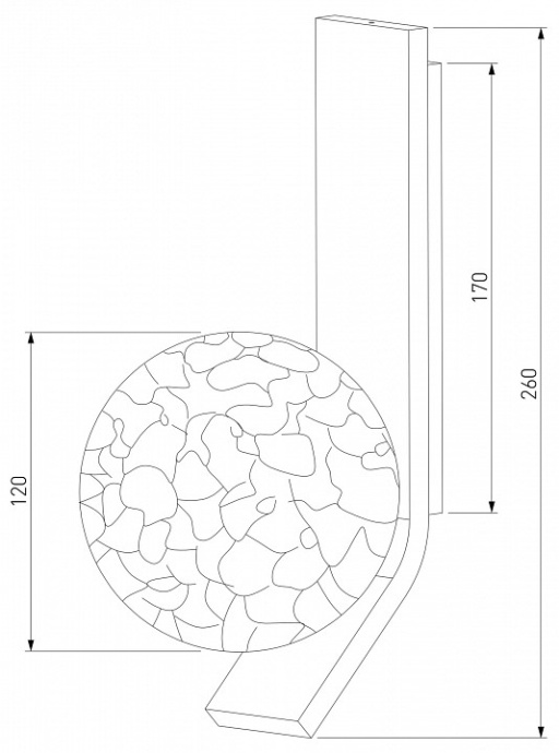 Бра Eurosvet Luxor 40019/1 серебро - 1
