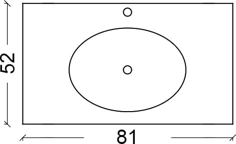 Раковина - столешница Armadi Art NeoArt 80 белый 850-080 - 5