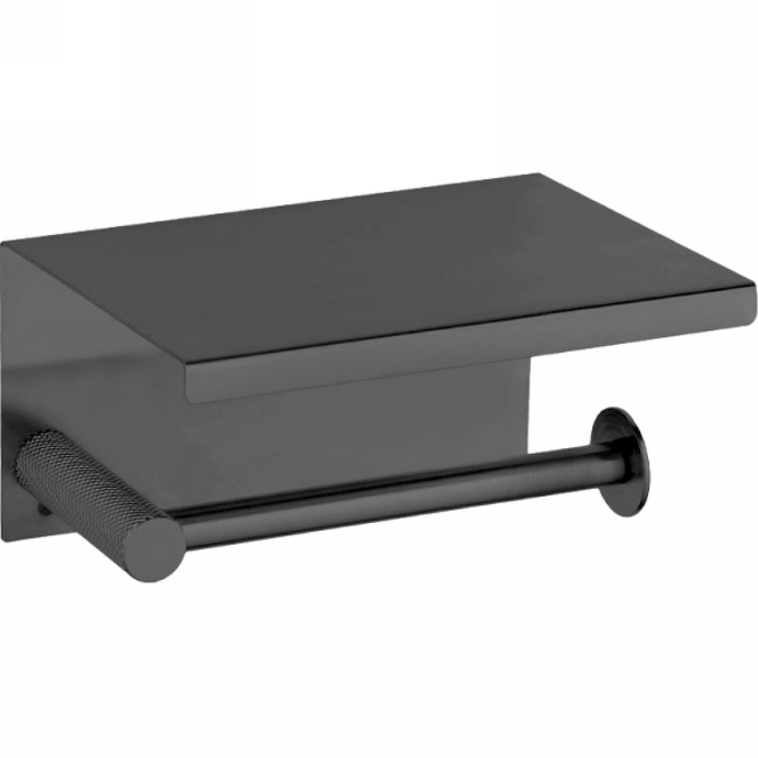 Держатель туалетной бумаги Boheme Uno темный хром матовый 10971-GM - 0