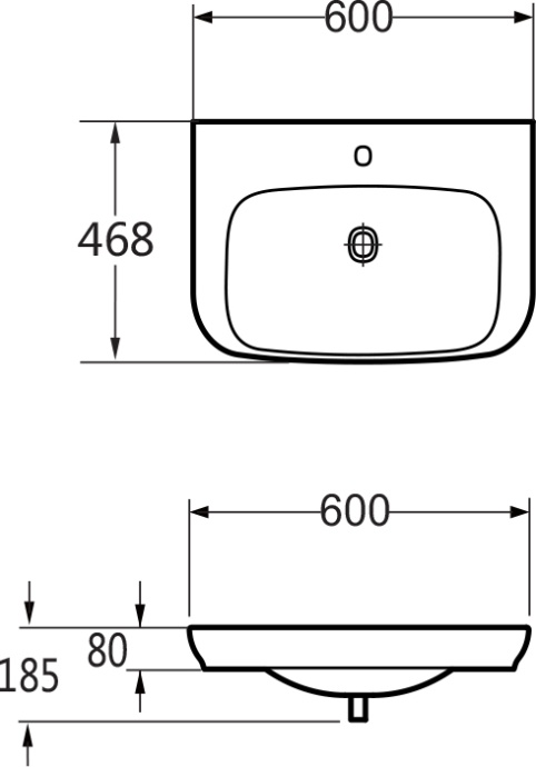 Мебельная раковина BelBagno Alpina 60 ALP-600-CB-LVB - 3