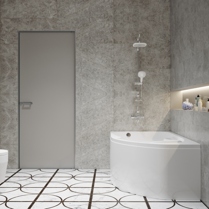 Акриловая ванна DIWO Сочи 170x95 L с каркасом 568018 - 8