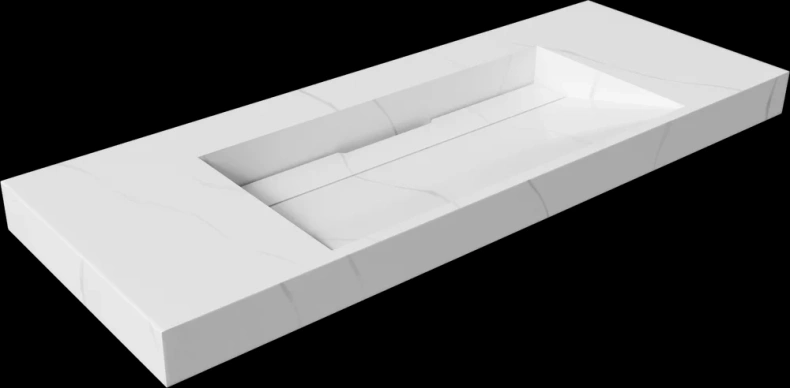 Раковина - столешница Art Flat 120 белый 859-120-CLCT - 0