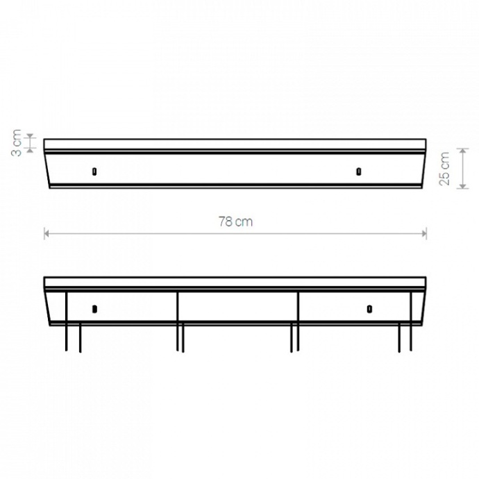 Основание для светильника Nowodvorski Cameleon Canopy C 780 8556 - 1
