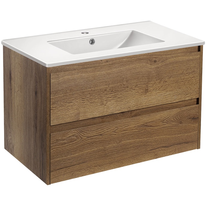 Тумба под раковину Vincea Gio 80 светлое дерево VMC-2G800TO - 0