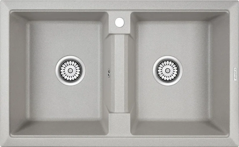 Мойка кухонная Paulmark Zwilling 81 серый матовый PM238150-GR - 0