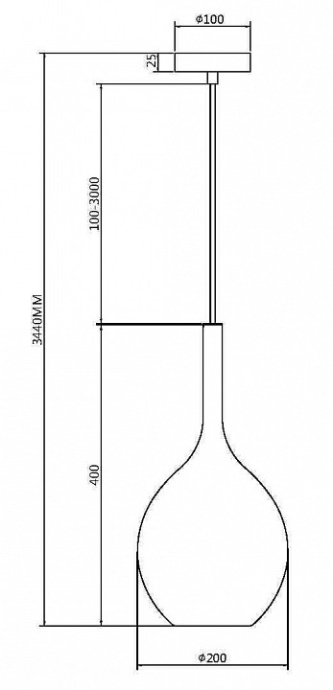 Подвесной светильник Maytoni Duality MOD271PL-01B1 - 4