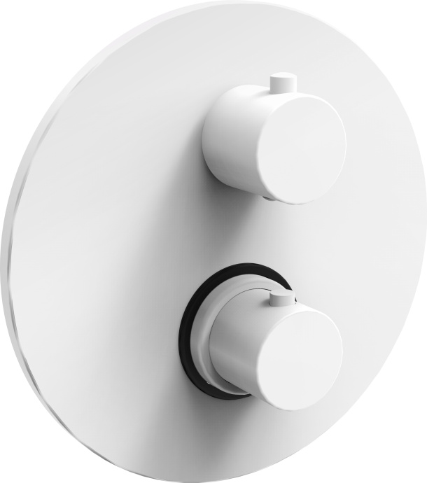 Термостат Paffoni Light LIQ018BO с ВНУТРЕННЕЙ ЧАСТЬЮ, для душа, белый - 0