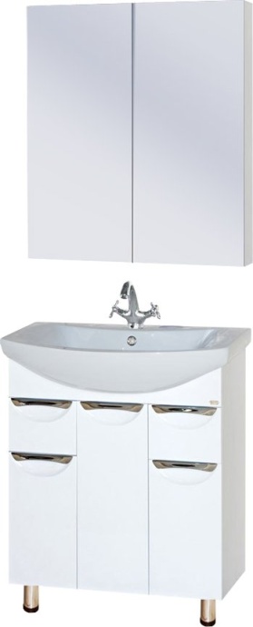 Тумба с раковиной Misty Лаванда 70 с ящиками - 3