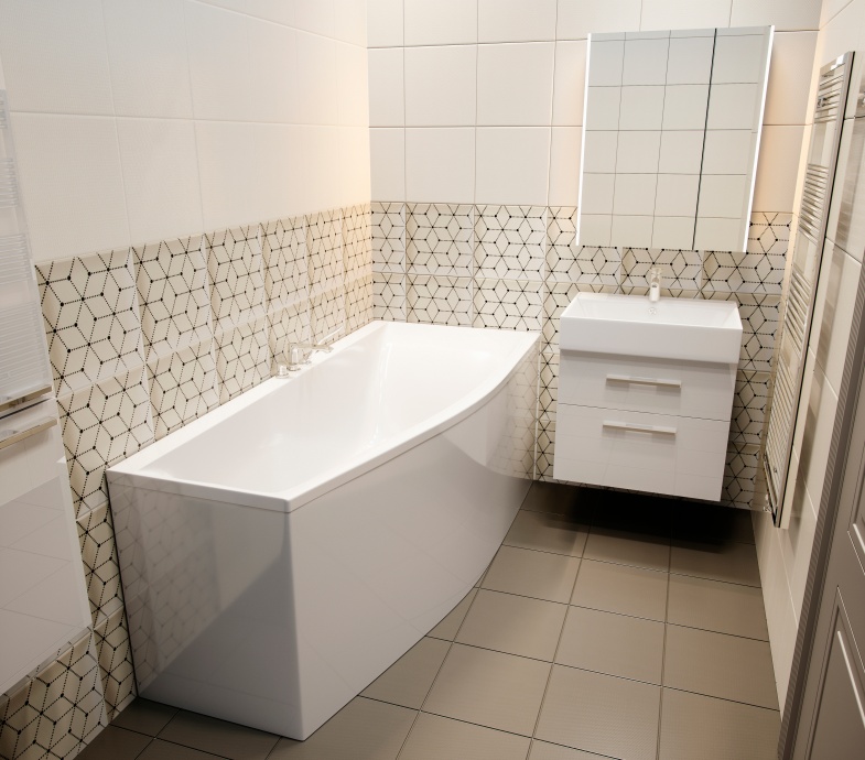 Ванна из искусственного камня Астра-Форм Скат 170x75, правая 01010015 - 1