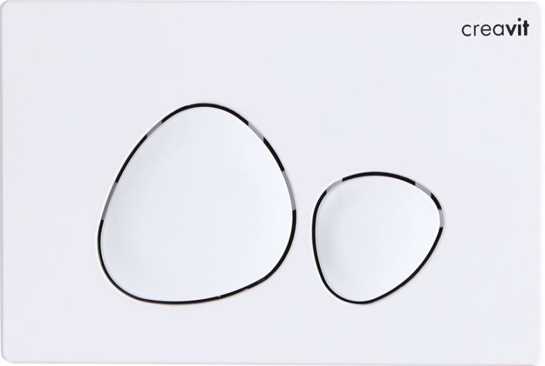 Кнопка смыва Creavit Spa, белая GP7001.00 - 0