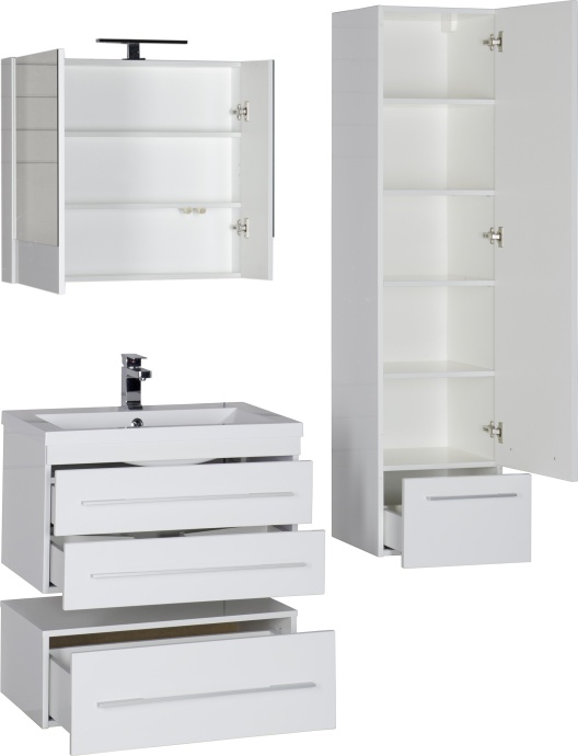 Тумба с раковиной Aquanet Нота 75 белая 171487 - 17