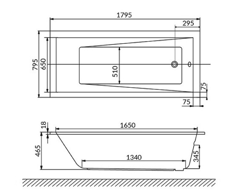 Ванна акриловая WHITECROSS Wave Slim Soft 180x80 с гидромассажем белый - бронза 0111.180080.100.SOFT.BR - 7