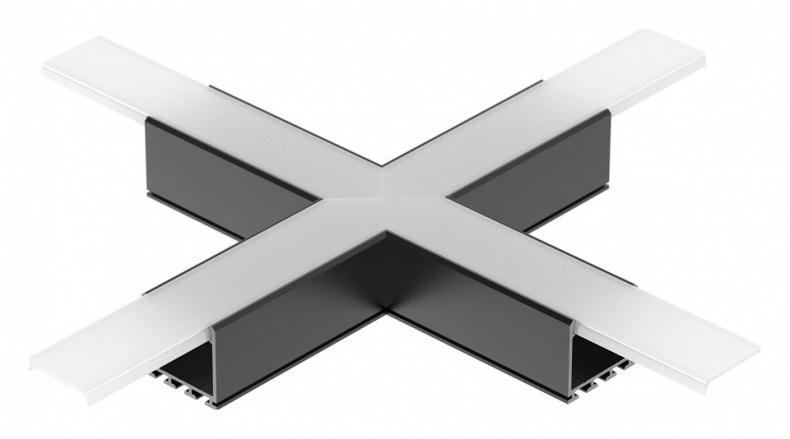 Коннектор X-образный Arlight PLS-Lock-H25-Х90 Black 031269 - 0