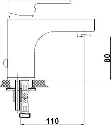 Смеситель для раковины GPD Solus хром MLB55 - 3