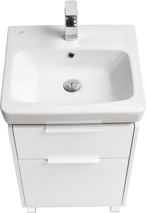 Мебель для ванной STWORKI Дублин 50 белая, в скандинавском стиле, с подсветкой 406298 - 4