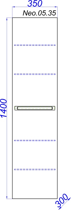 Шкаф-пенал Aqwella Neo 35 Neo.05.35 - 2