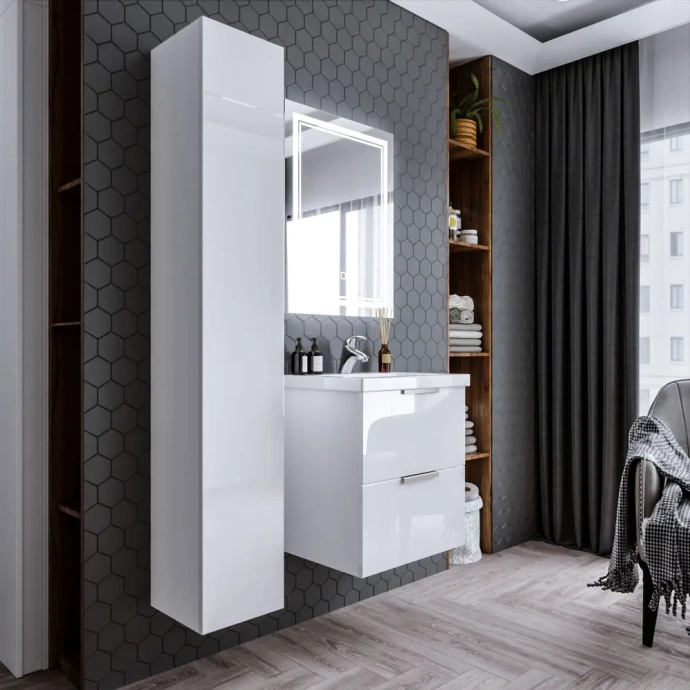 Тумба под раковину Бриклаер Хелена 60 белый  4627125416354 - 3