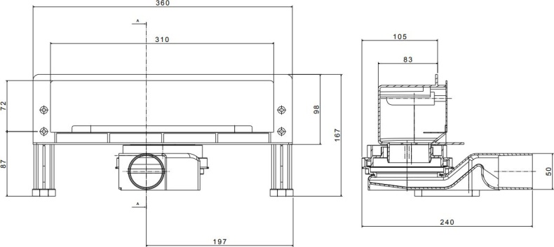 Душевой лоток Pestan Confluo Premium Wall 13100060 - 4