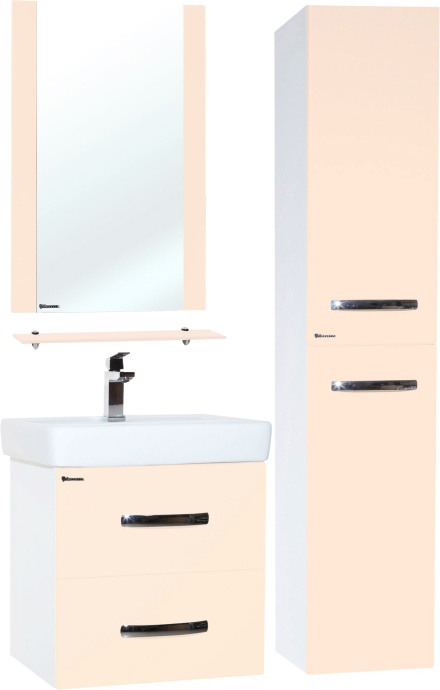 Тумба для комплекта Bellezza Рокко 50 подвесная, бежевая (мини) 4633706000072 - 1