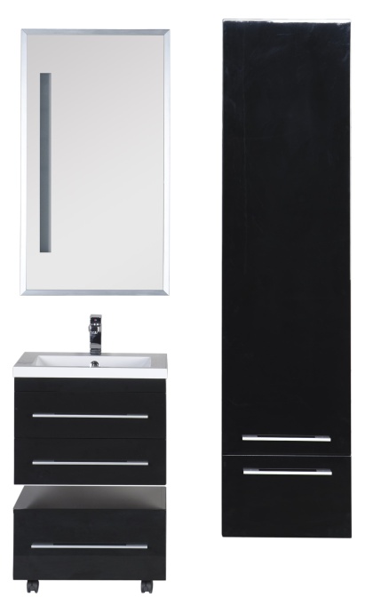 Тумба Aquanet Нота 58 подкатная, черная 00170731 - 21