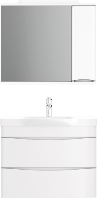 Тумба для комплекта Am.Pm Like 80 подвесная, белый глянец M80FHX0802WG - 7