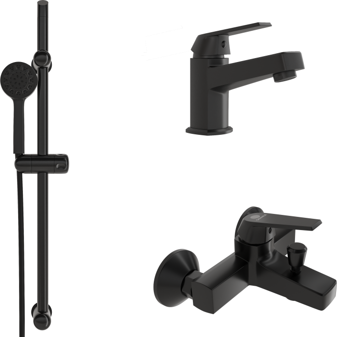 Душевой комплект DIWO Смоленск 3 в 1 два смесителя + душевой гарнитур 574567 - 0
