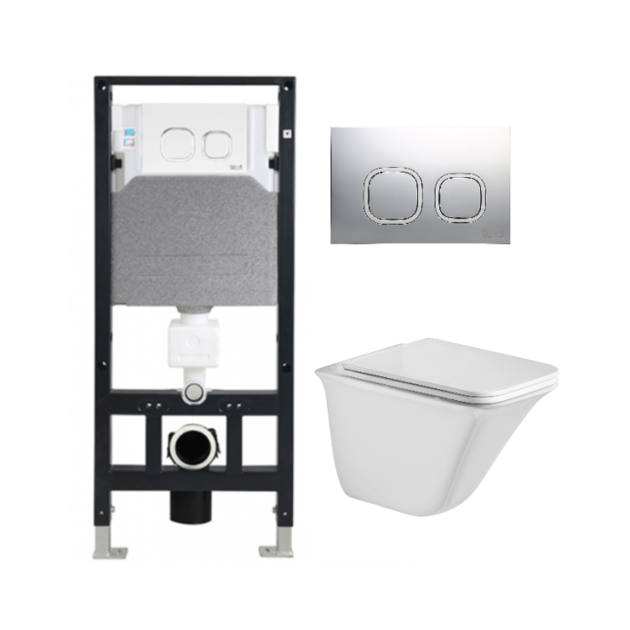 Комплект Weltwasser AMBERG 506 + ROTBACH 004 GL-WT + AMBERG RD-CR  10000006832 - 0