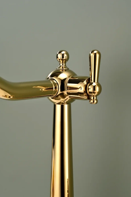 Смеситель для кухни Paulmark Retro золото Re213226-G - 13