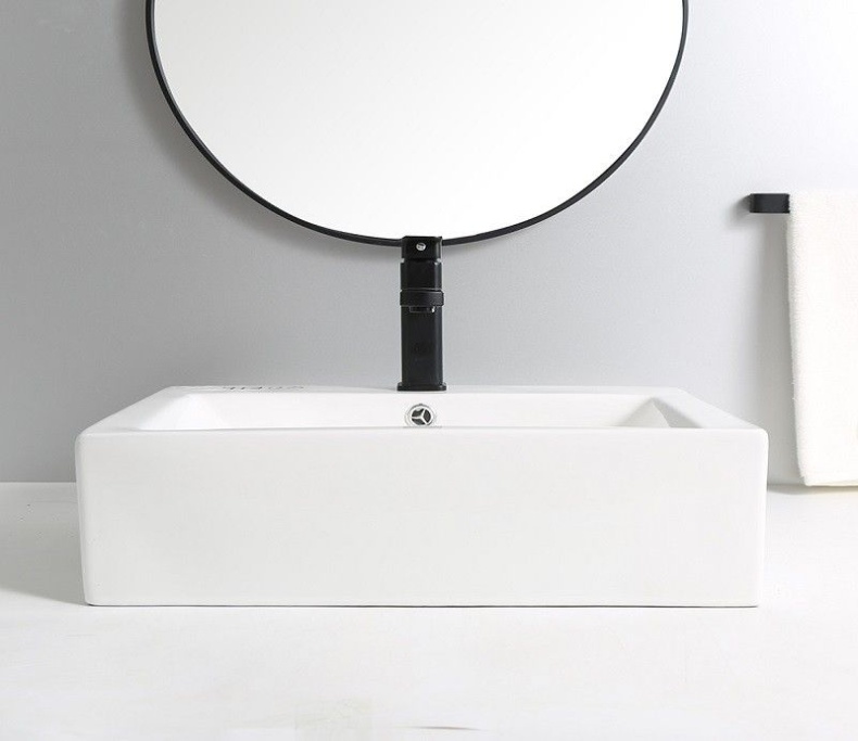 Раковина накладная Ceramalux N 51 белый  9129 - 6