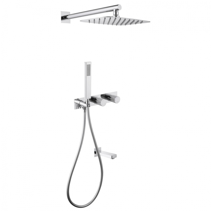 Душевой комплект Abber Rund с термостатом хром AF8717 - 0