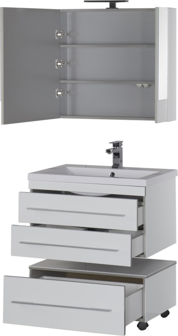 Мебель для ванной Aquanet Верона 75 подвесная белая 176669 - 27