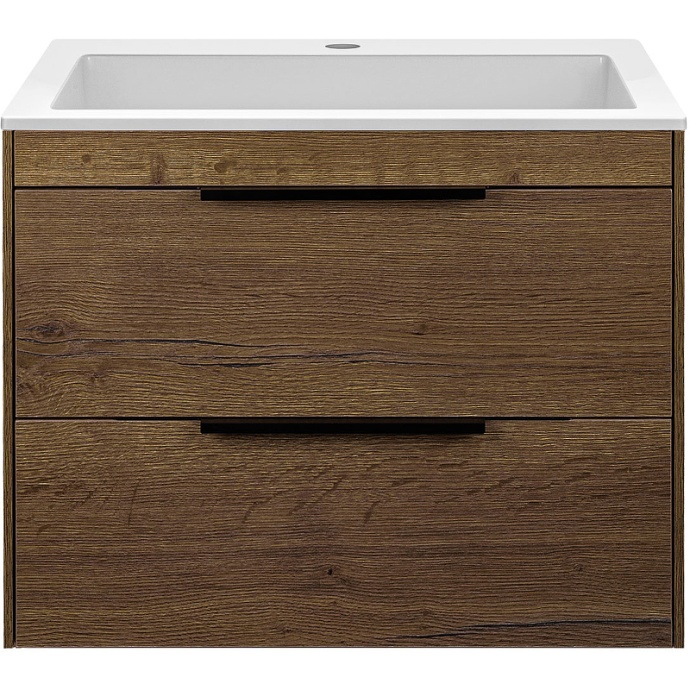 Тумба под раковину Vincea Chiara 60 темное дерево VMC-2C2600TO - 0