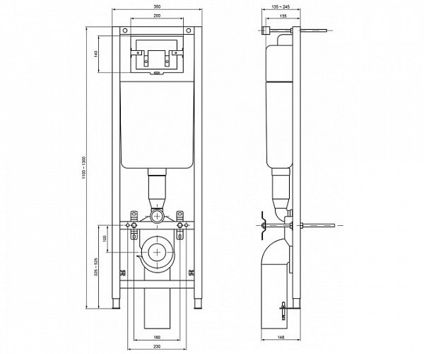 Инсталляция для унитаза Vidima   W371167 - 1