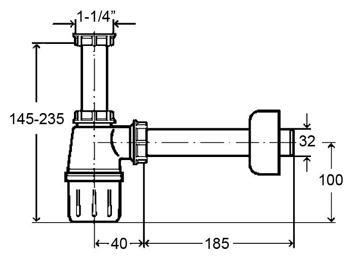 Сифон для раковины Viega 108694 - 2
