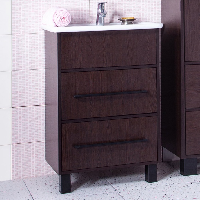 Тумба с раковиной Бриклаер Чили 60 венге С - 0