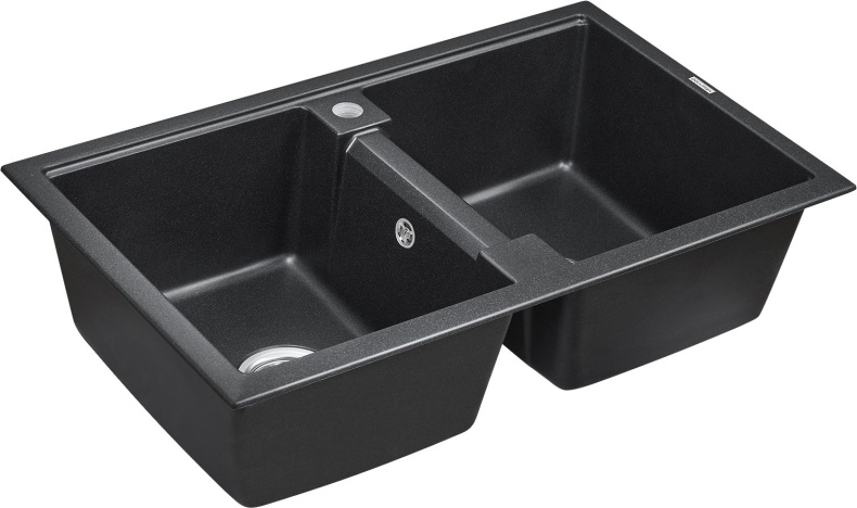 Мойка кухонная Paulmark Zwilling 81 черный матовый PM238150-BL - 2