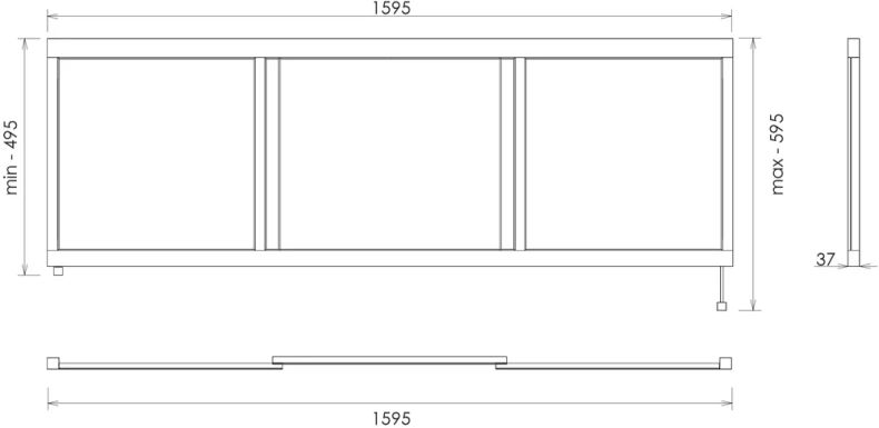 Фронтальная панель Onika Одио 160 белый  516005 - 4