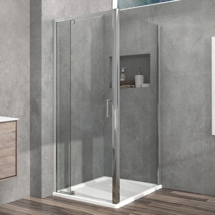 Душевой уголок Vincea Intra 80х90 хром стекло прозрачное VSR-1I708090CL - 0