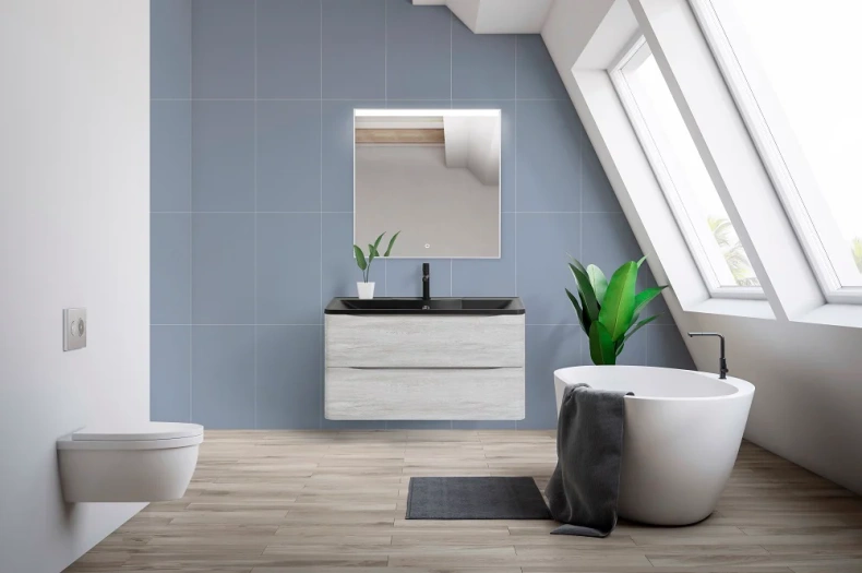 Зеркало BelBagno Uno 70х70 с подсветкой с сенсорным выключателем SPC-UNO-700-700-TCH - 7