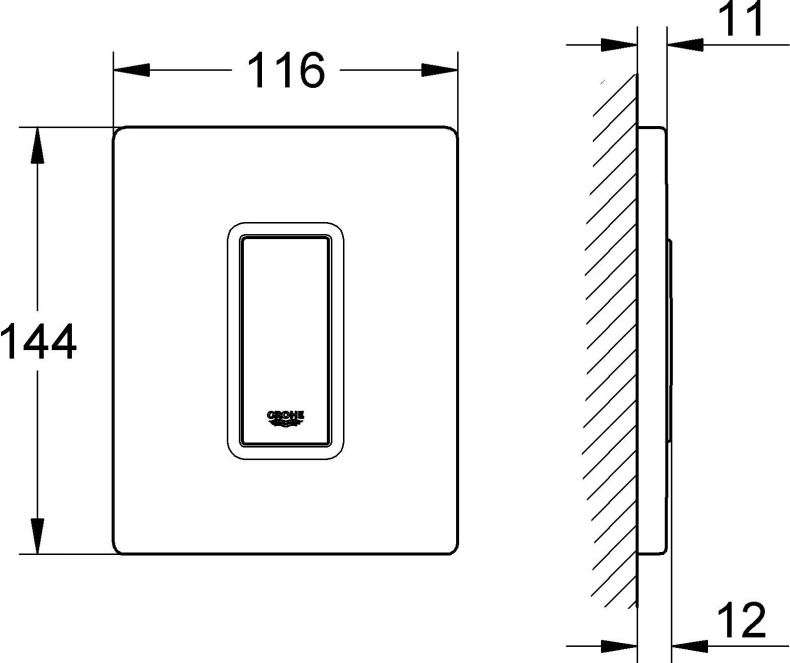 Кнопка смыва Grohe Skate Cosmopolitan 38784SH0 для писсуара - 1
