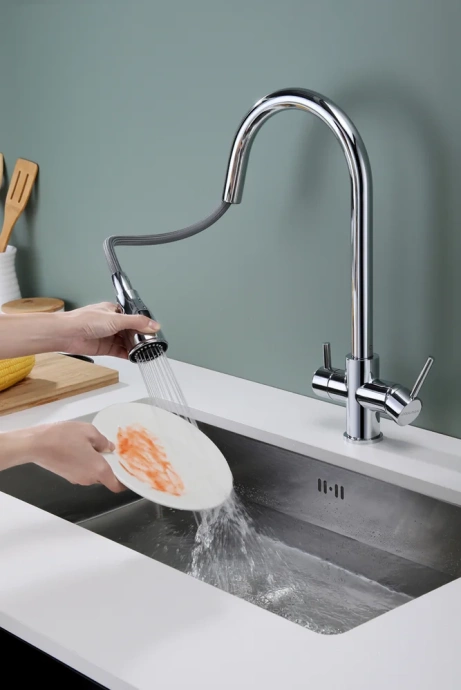 Смеситель для кухни Paulmark Lange хром La214212-CR - 4