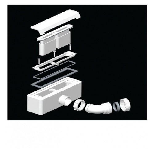 Сифон для поддона WeltWasser WW TRAB 8 WT белый  10000000910 - 0