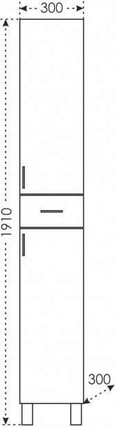 Комплект мебели Санта Дублин 70 белый - 9