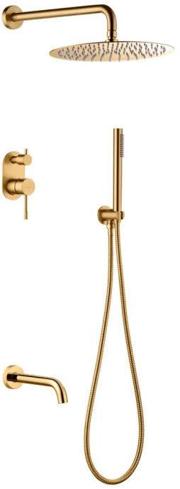 Душевой комплект Boheme Uno золото, матовый  464-2-MG - 0