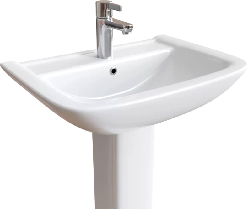 Комплект  Раковина DIWO Ярославль 0115 + Зеркало DIWO Кострома 60 с подсветкой + Сифон для раковины Wirquin Минор с отводом для стиральной машины + Пь 550587 - 5