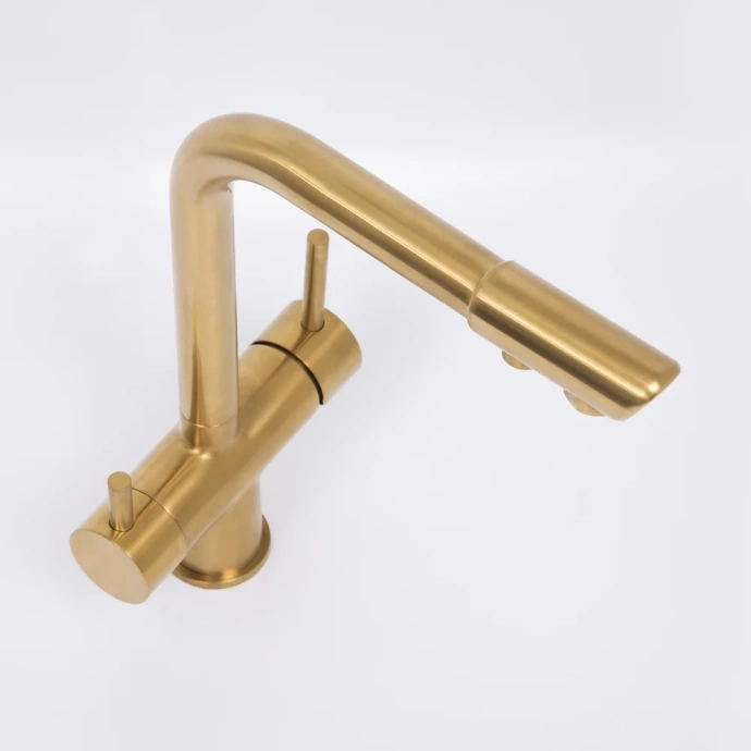 Смеситель для кухни Wasserkraft золото матовый A8387 - 3